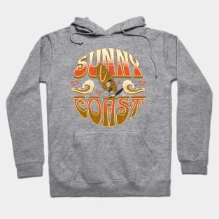 Sunny Coast, Sunshine Coast Distressed Vintage Graphic Hoodie